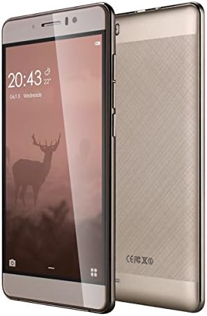 Unlocked Dual Sim Smartphones CHSLING 5.5" IPS HD Anroid 5.1 MTK6580 Quad Core ROM 8GB 5.0MP Camera Gold