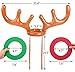 luck sea 3 Sets Inflatable Reindeer Ring Toss Antler Games Toys for Christmas Xmas Holiday Party Favors, with Pump