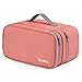 Gonex Travel Underwear Organizer,Large Compartment Bra Travel Organizer Bag Ultralight Bra Packing Cube for Underwear Bras Cosmetics Accessories Coral