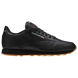 Image of Reebok Men's Classic Leather Sneaker, Black/Gum, 11 M US