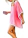 Women's Chiffon Pom Pom Kaftan Swimsuit Beach Cover Up