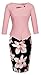 HOMEYEE Women's Elegant Chic Bodycon Formal Dress B288 (S, A-Light Pink)
