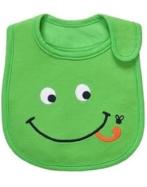 Green Frog Face ~ Teething ~ Feeding Bib