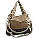 MG Collection Ece Tri-Tone Hobo Handbag, Black, One Size