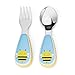 Skip Hop Toddler Utensil Set Fork and Spoon Set, Dishwasher Safe, Bee