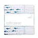 Aden by Aden + Anais Stroller Blanket, 100% Cotton Muslin, 4 Layer Lightweight and Breathable, 27.5 x 27.5 inch; Making Waves - Sharks