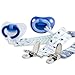 Liname Pacifier Clip for Boys - 5 PACK - Premium Quality & Modern 2-Sided Design - Pacifier Clips Fit all Pacifiers & Soothers - Perfect Baby Shower Gift