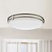Lithonia Lighting FMSATL 13 14840 BN M4 LED Saturn Flushmount Ceiling Light Fixture for Kitchen | Hallway | Bedroom, Dimmable, 4000K, Antique Brushed Nickel