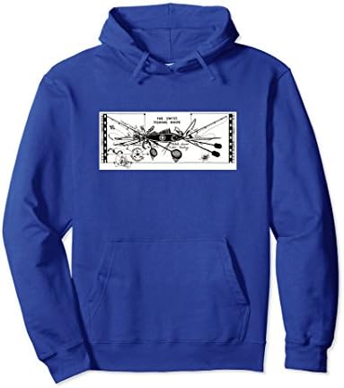 Unisex The Swiss Army Fishing Knife Funny Fishing Hoodie XL: Royal Blue