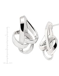 Silpada atado con nudos de plata de ley arete de gota