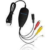 Top-Longer USB 2.0 Video Grabber with Audio for Mac OS X and Windows - VHS to DVD Converter (Updated Version)