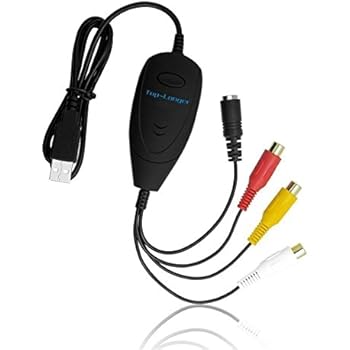 Top-Longer USB 2.0 Video Grabber with Audio for Mac OS X and Windows - VHS to DVD Converter (Updated Version)