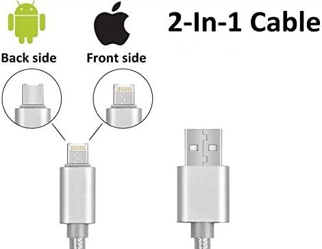 Android and IOS Fast-Charging and Data Transmission 2 in 1 cable (Rose)