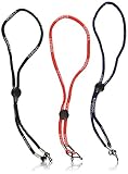 3 X Sport Sunglass Neck Strap Rope Lanyard Holder (Black, Red and Blue Color)