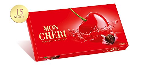 Ferrero Mon Cheri LikÃ¶r Pralinen 157g (Brandy Choco W/cherries 5.58 Oz)