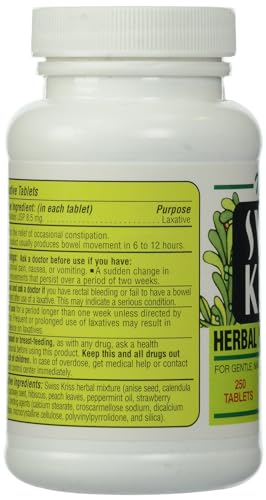 SWISS KRISS Laxative HRBL, 250 Ounce
