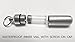 Pasco Specialty Products Classic Brushed Silver ANOINTING OIL HOLDER/Vial Necklace with ENGRAVED 'The Lord is my light and my salvation - Includes Pouch, Ball Chain & Funnel - Great Holiday Gift