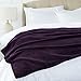 Amazon Brand – Pinzon Velvet Plush Blanket - Throw, Aubergine