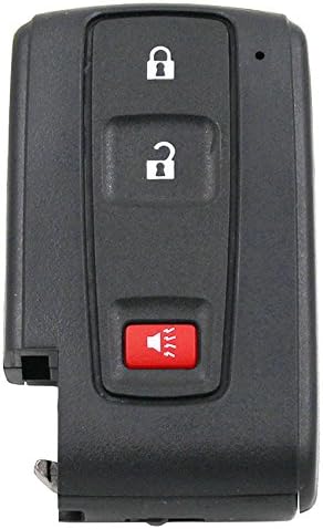 Ecusells Replacement Shell Keyless Smart Remote Key Case Fob 2+1 Button for 2004-2009 Prius