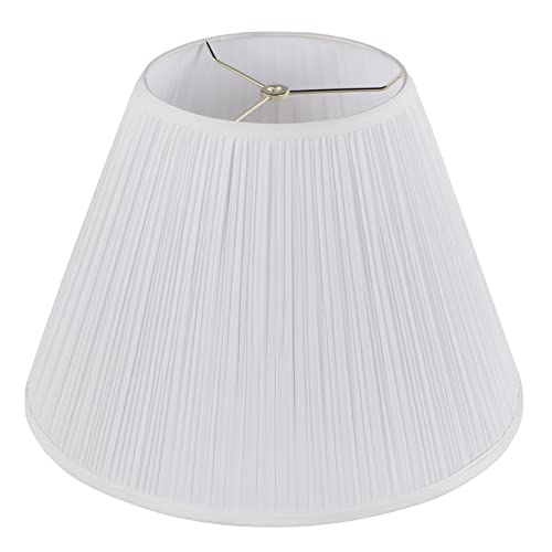 Aspen Creative 33137, Mushroom Pleated Traditional Spider Lamp Shade, Pleated W…