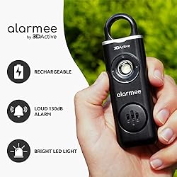 3DActive Alarmee Rechargeable Personal Safety Alarm
