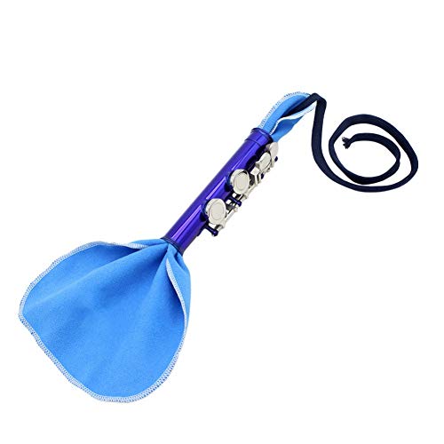 Balight Flute Piccolo Care Kit Set Cleaning Cloth Stick Cork Grease Screwdriver Gloves Woodwind Instrument Clean Care Blue - Thumbnail 4