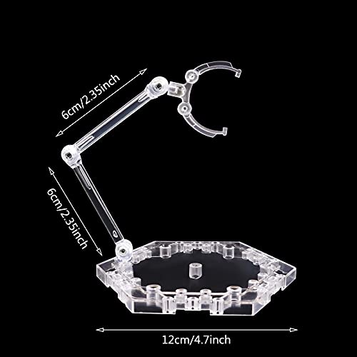 22 PCS Action Figure Stand Set - Clear Display Holders For Gundam & SHF Figures With Screwdrivers