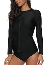 Camiseta de manga larga con cremallera para dama