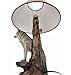 Zeckos `Denizen of Twilight` Gray Wolf Table Lamp