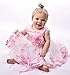 NNJXD Girl Tutu Flower Petals Bow Bridal Dress for Toddler Girl Size 6-7 Years Big Pink