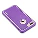 ULAK iPhone 7 Plus Case, iPhone 7 Plus Case Purple, Slim Shockproof Flexible TPU Bumper Case Durable Anti-Slip Slim Front and Back Hard Protective Cover for Apple iPhone 7 Plus 5.5 inch Purple