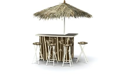 Best of Times Patio Bar and Tailgating Center Deluxe Package- Tiki