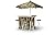 Best of Times Patio Bar and Tailgating Center Deluxe Package- Tiki
