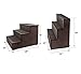 FixtureDisplays Deluxe Wood Pet Stairs Pet- Dog/Cat 3 Steps/Stairs to Access Bed, Sofa, Step Ladder 12226NEW-FBA Fulfilment by Amazonthumb 4