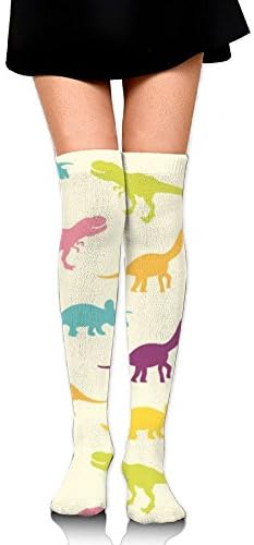 Huahanduobang Long Socks Era Of Dinosaurs Men And Women Crew Socks High Knee Socks
