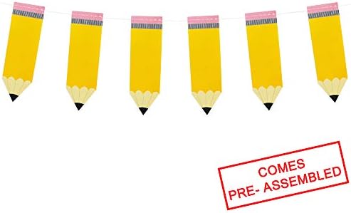 Pencil Banner Pencil Garland Kindergarten Banner Classroom