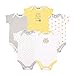 Luvable Friends Unisex Baby Cotton Bodysuits, Neutral Owl, 6-9 Months