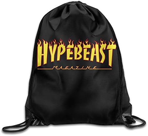 Saiui Thrasher Magazine Flame Logo Drawstring Backpack