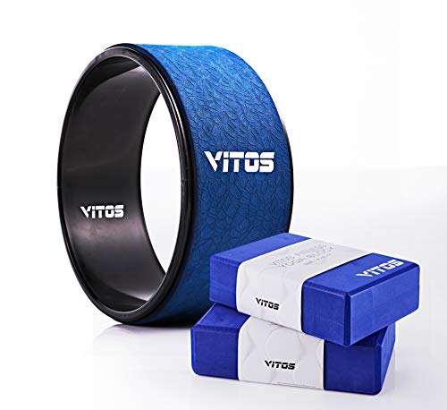 image for Vitos Fitness Yoga Wheel Roller | for Extreme Yoga Pose, Stretching an
