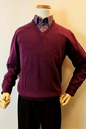 Amazon ジーゲラン Geegellan 日本製カシミヤセーター 秋冬アウトレットセール40 Off メンズ カシミヤ ブランド メンズファッション ジーゲラン服 カシミヤ100 Vネックセーター ワイン ｌｌ パープル セーター 通販