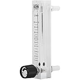 Gas Flowmeter, Flowmeter 1-10LPM Meter with Control Valve for Oxygen Air Gas