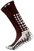 TRUSOX Mid-Calf Crew Cushion Soccer | Football Socks (Pair) with Anti Slip Pads To Reduce Blisters, for Men and Women, Black, Small, Shoe Size US(M 3-6.5, W 4-7.5)
