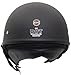 Core Helmets Deluxe Half Helmet (Flat Black, Large)