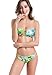 FLORAVOGUE Womens Reversible Printed Bikini Two Pieces Swimwear