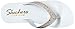 Skechers Cali Women's Vinyassa Sun Ray Flip Flop,White Rhinestones,8 M US