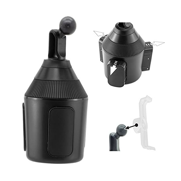 Accessory-Basics-Low-Profile-17mm-Ball-Joint-Drinks-Cup-Holder-Mount-for-Garmin-Nuvi-GPS-Brackets