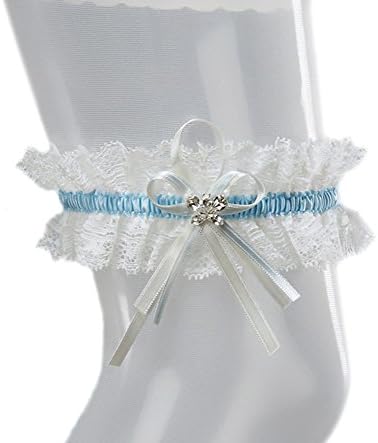 XL XXL Bridal PLUS SIZE Garter - SPARKLING Crystals in BUTTERFLY Shape - Something Blue