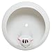 MyGift Mini White Ceramic Cute Cat Ornament Succulent Plant Pot/Small Adorable Kitty Tabletop Decorative Flower Planter Bowls with Rubber Plug, Set of 2