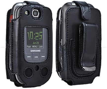 Verizon Wireless Samsung U660 - Convoy 2 Leather Case with Rotating Belt Clip