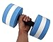 Leegoal TM 1 Pair Water Aerobic Exercise Foam Dumbbells Pool Resistance, Water Fitness Exercises Equipment for Weight Loss,Blue